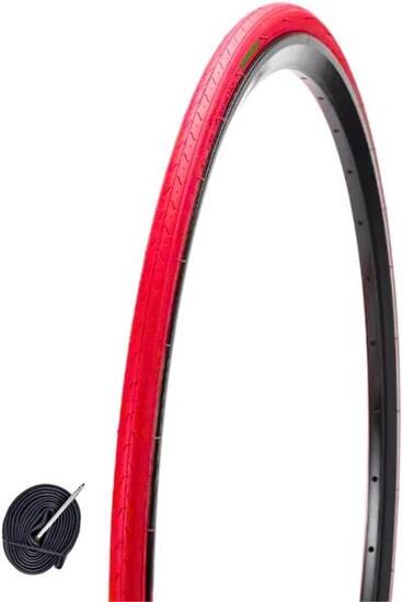 Band 700x23C (23-622)+binnenband, gekleurde fietsband 700 x 23C BDC EV