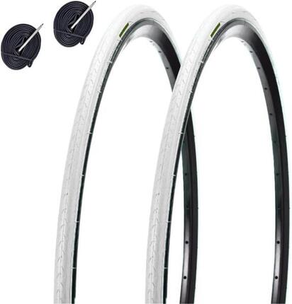2 Reifen 700x23C (23-622)+Schläuche, Reifen farbig Fahrrad 700x23C BDC EV