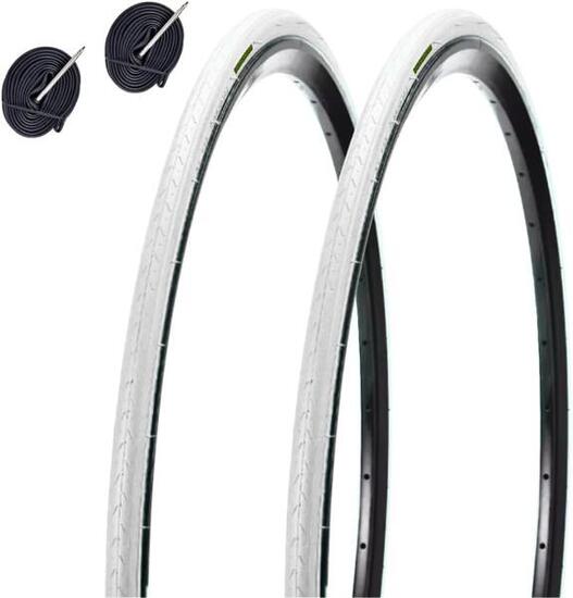 2 Reifen 700x23C (23-622)+Schläuche, Reifen farbig Fahrrad 700x23C BDC EV