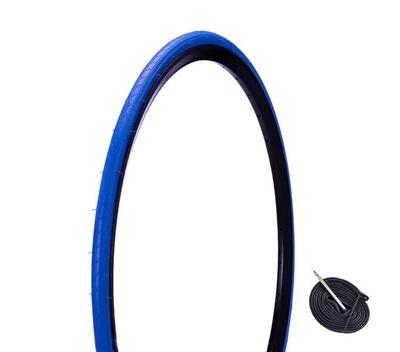 Band 700x23c (23-622)+binnenband, gekleurde fietsband 700 x 23c bdc ev