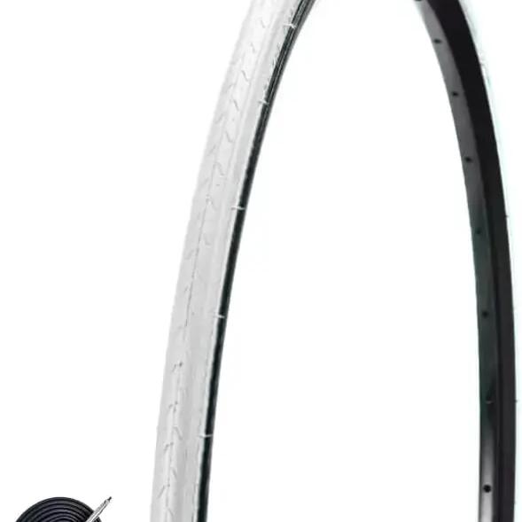 Tyre 700x23C (23-622)+inner tube 48mm, coloured bike tyre 700 x 23C EV