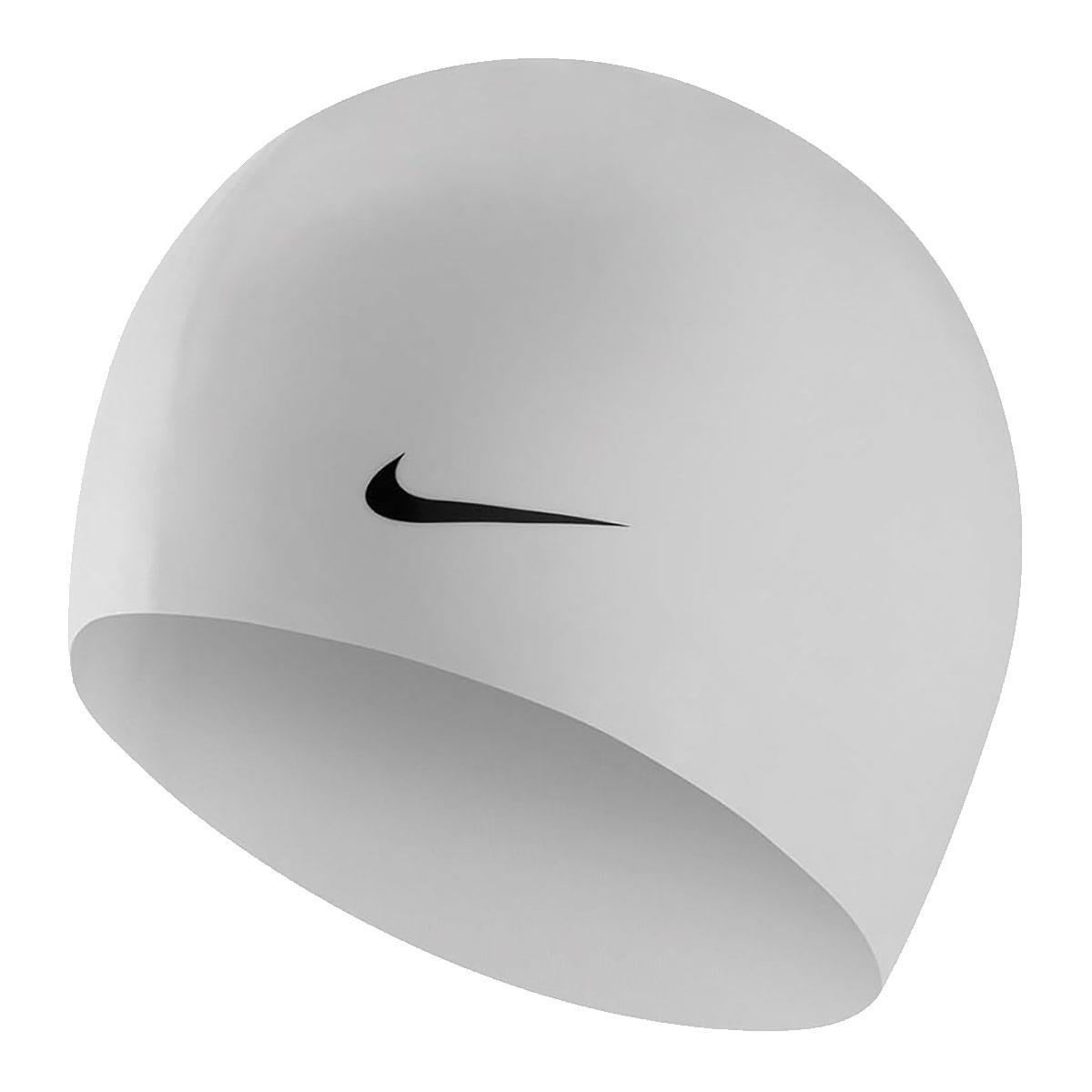 Bonnet de Bain Nike Swim Solid Silicone Training Blanc 2/3