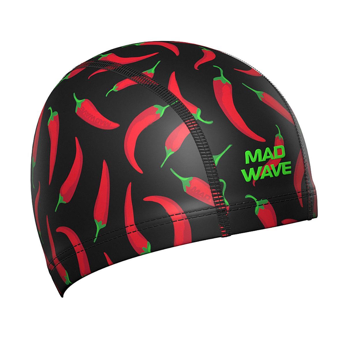 Gorro de baño estampado de licra Mad Wave - Peppers 3/5