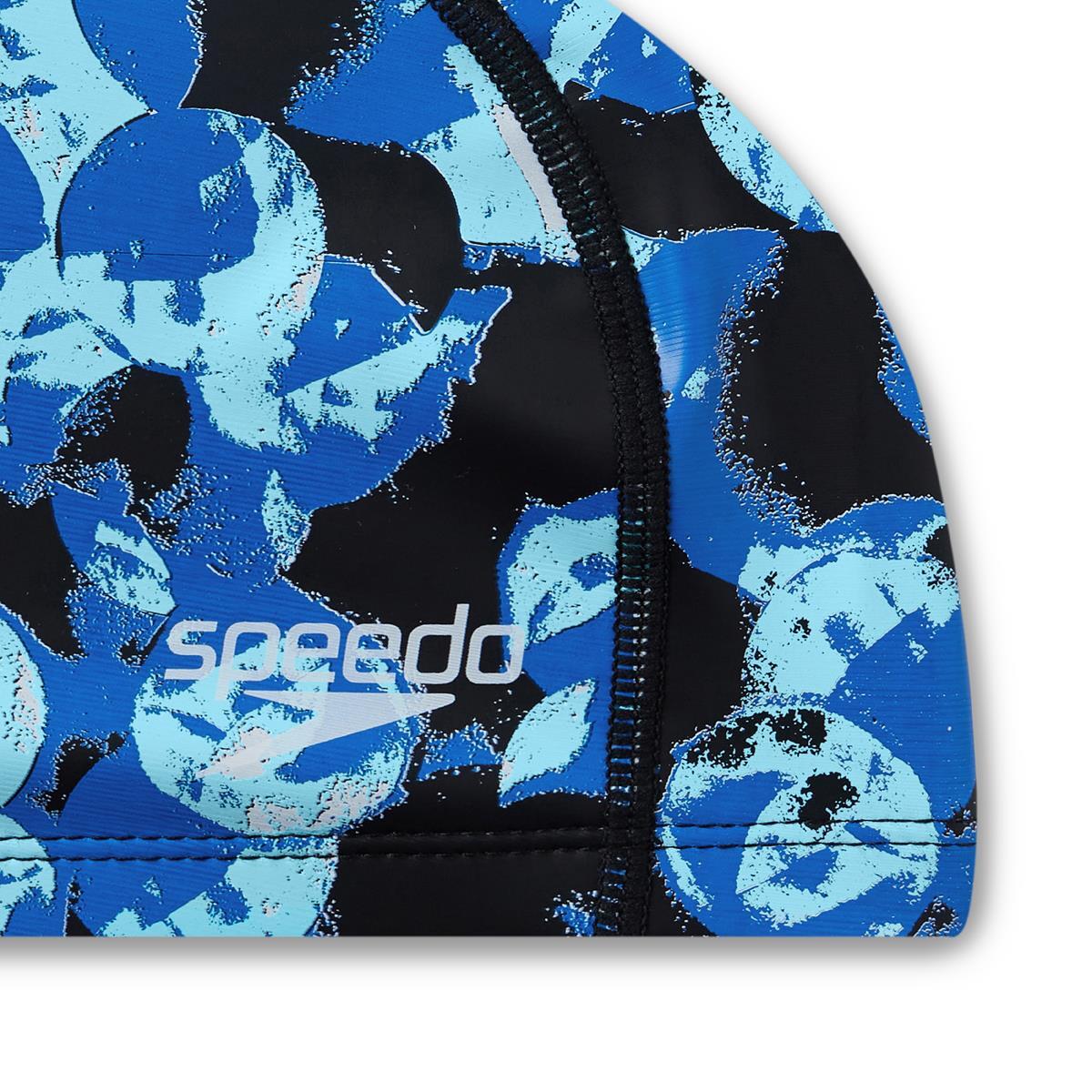 Boné Speedo Junior Printed Pace - Preto/ Azul Ercurial/ Azul Bonito/ Branco 5/5