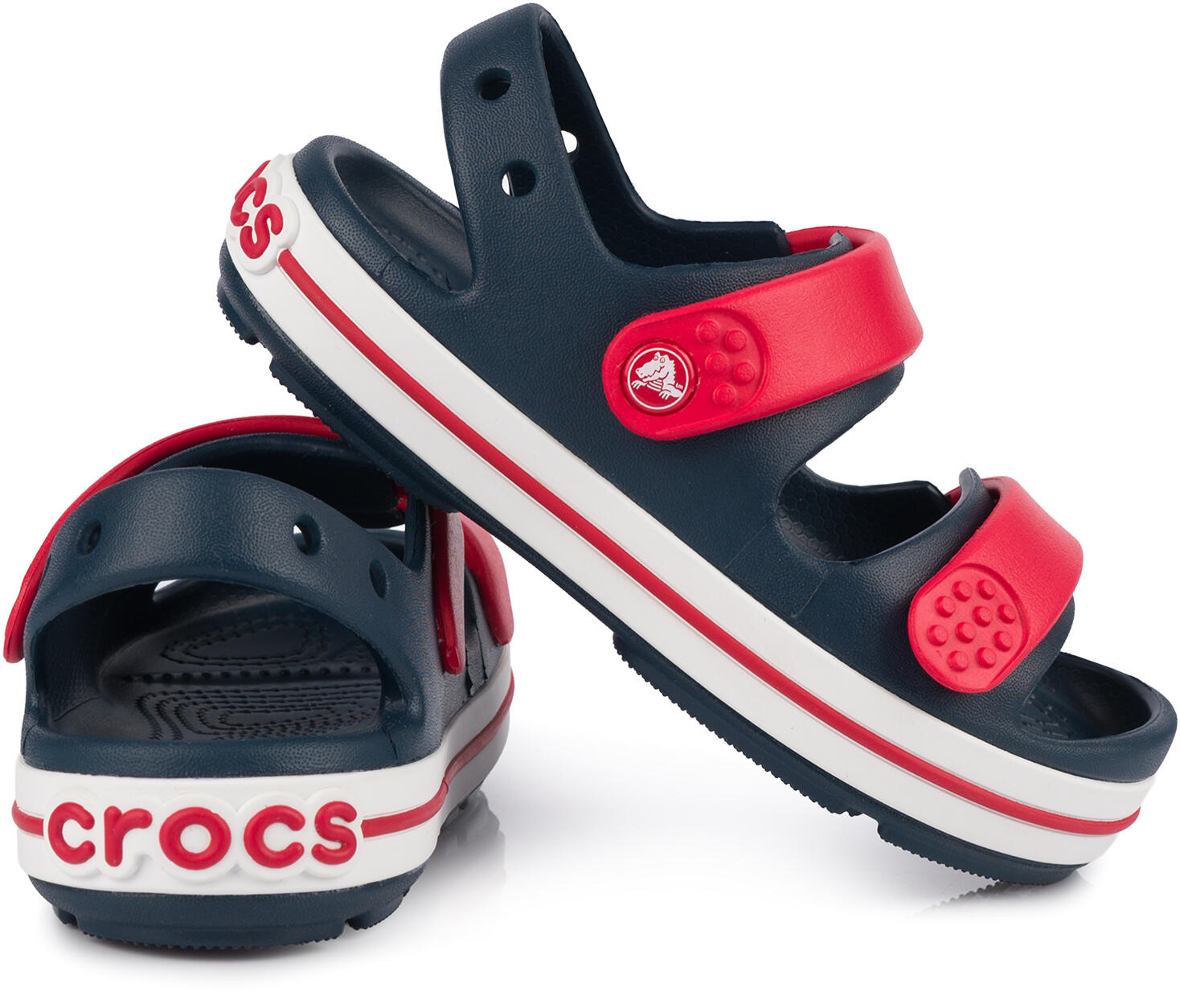 Dziecięce sandały na rzepy granatowe CROCS Crocband Cruiser 4/7