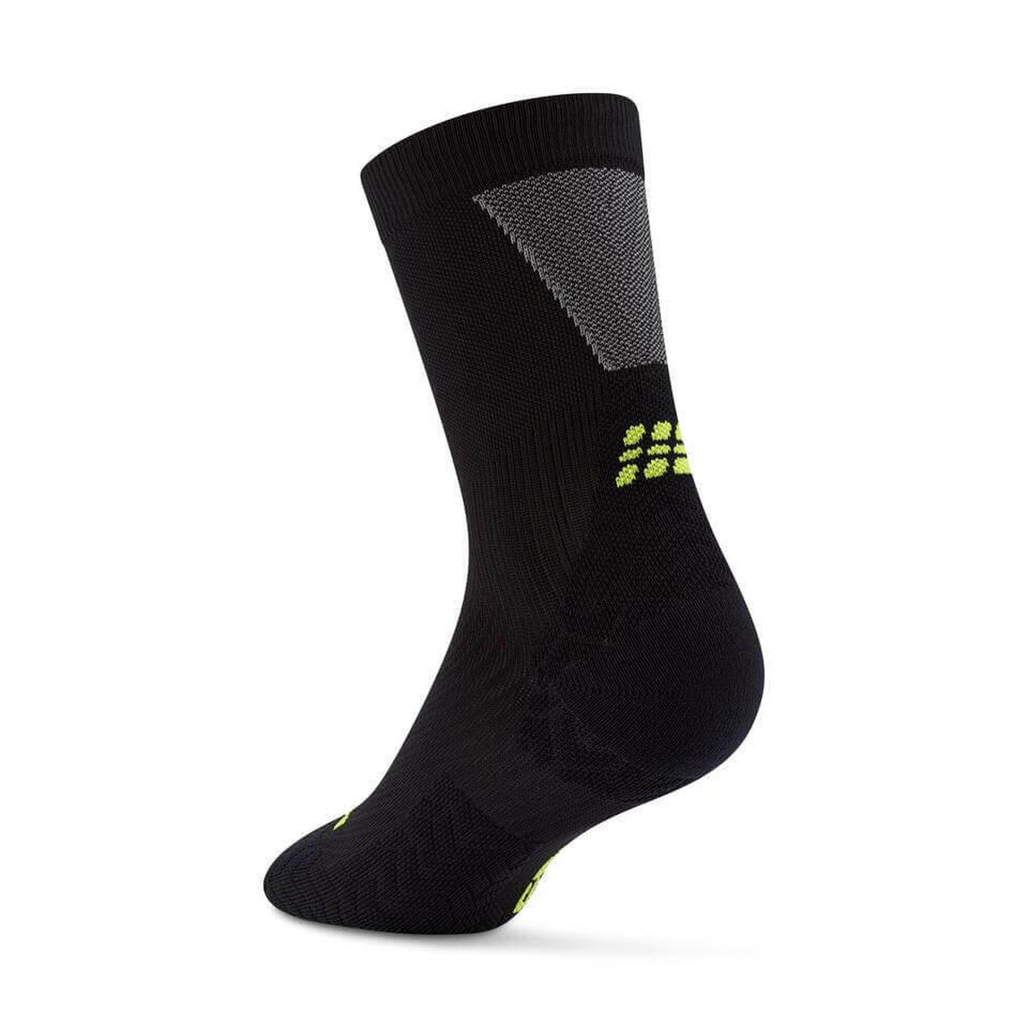 Șosete Compresie Alergare CEP Run Ultralight 4.0 Mid Cut - negru/gri | Damă