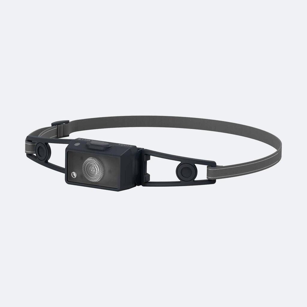 NEO1R Running Head Torch Rechargeable, 250lm, Lightweight 39g (Black)