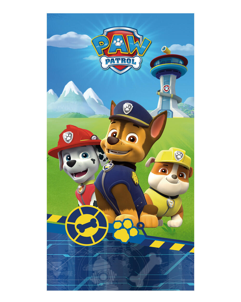 SERVIETTE ENFANT 70X140CM MICROFIBRE PAW PATROL 5/5