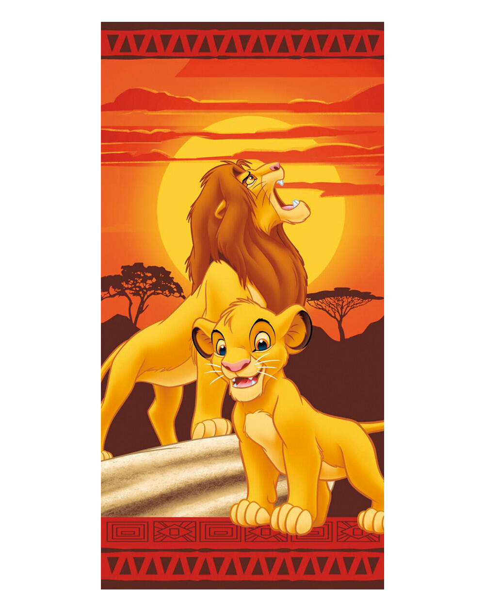 TOALHA INFANTIL 70X140CM MICROFIBRA DISNEY REI LEÃO 5/5