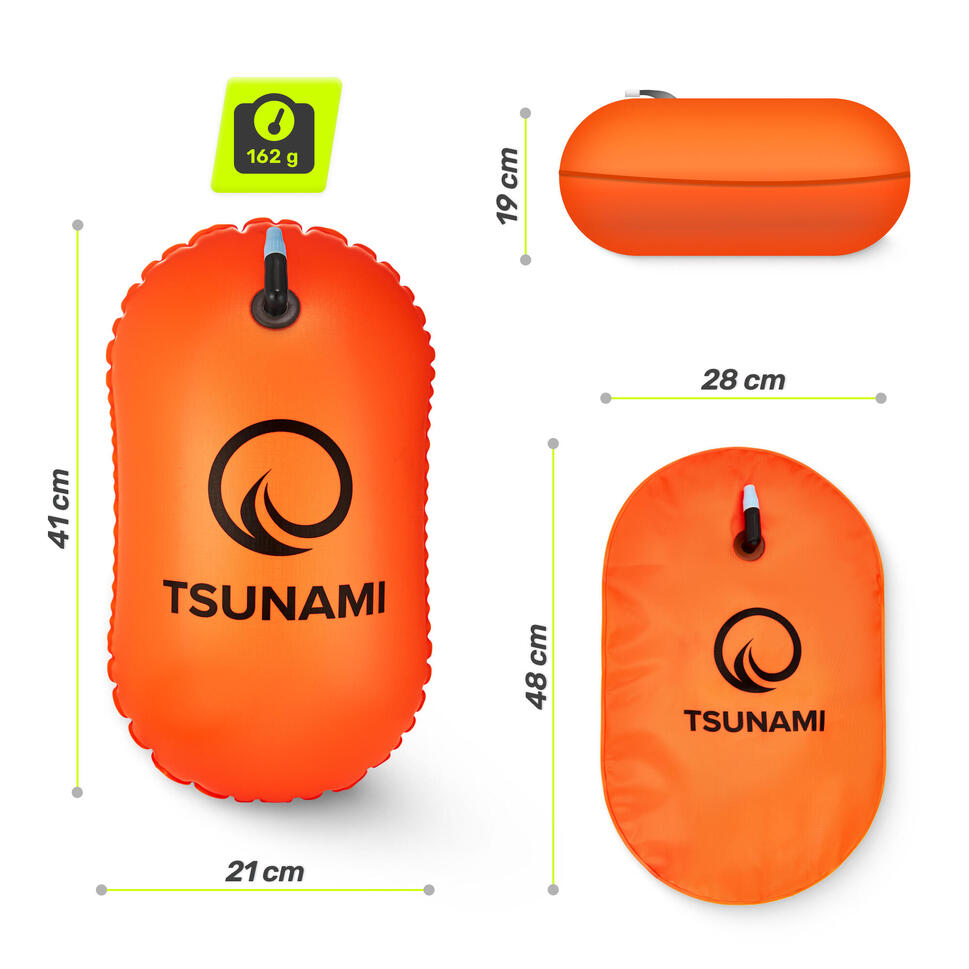 Dmuchana bojka asekuracyjna do pływania TSUNAMI