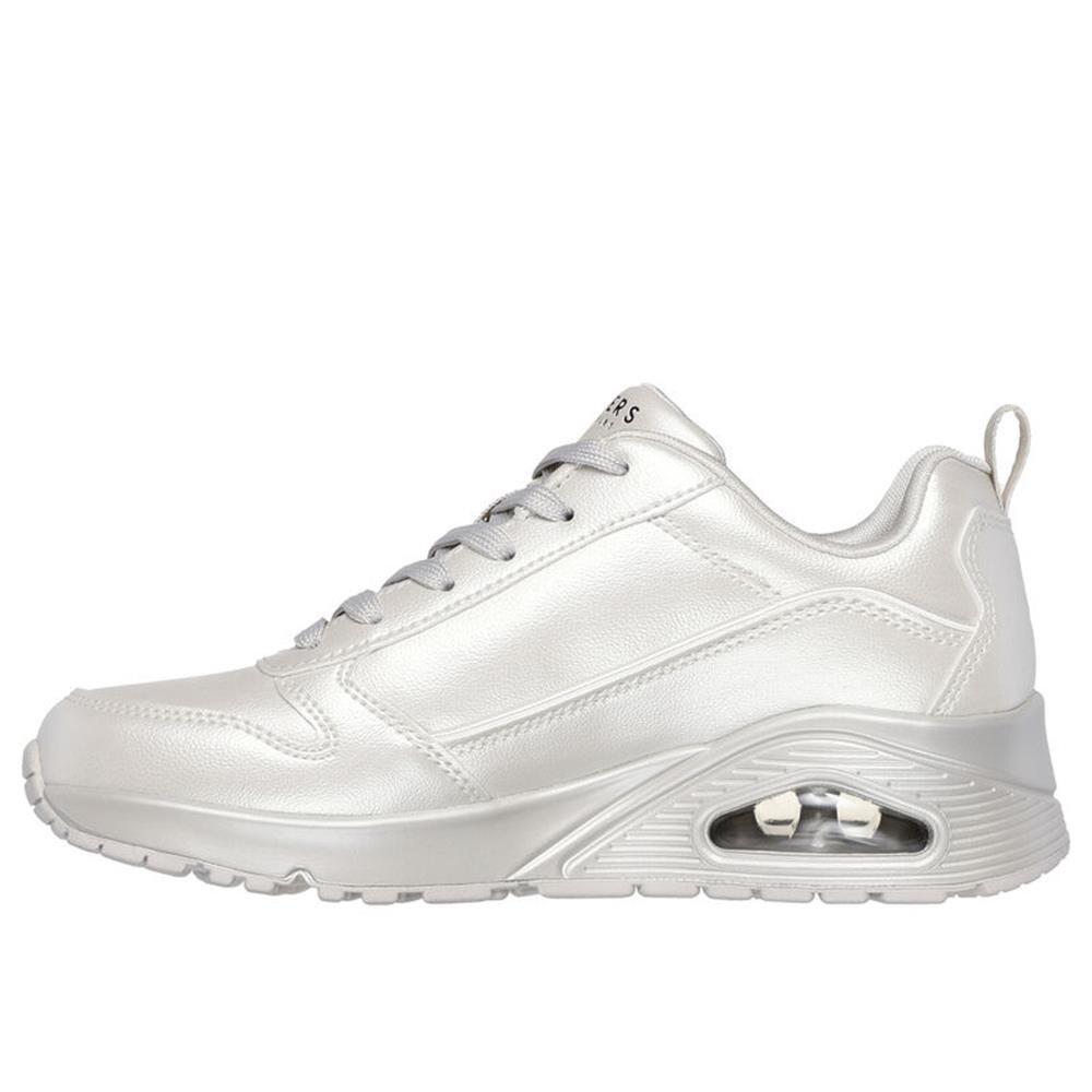 Zapatilla Mujer Skechers Uno Air Galactic Gal Ofwhite Metalizado 5/7