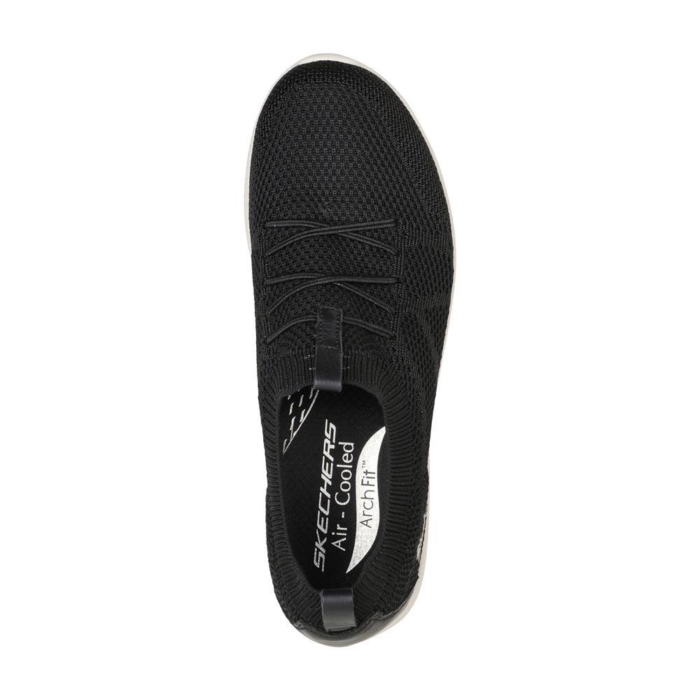 Baskets FEMME Skechers Arch Fit Flex mesh   Knit NOIR 4/5