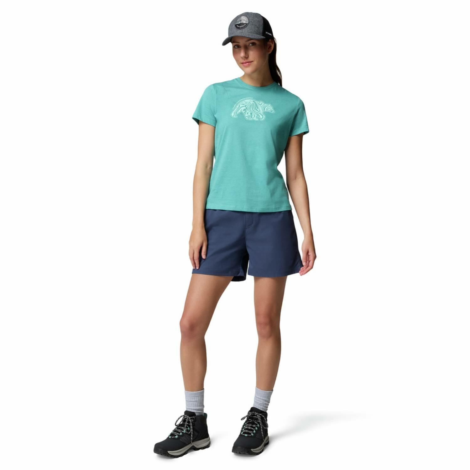 Koszulka techniczna damska Columbia Ruby Springs Graphic Fit Short Sleeve 3/4