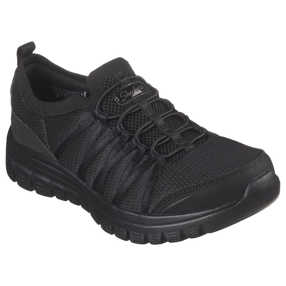 Baskets FEMME Skechers Graceful Soft Soul doux tissu NOIR 2/7