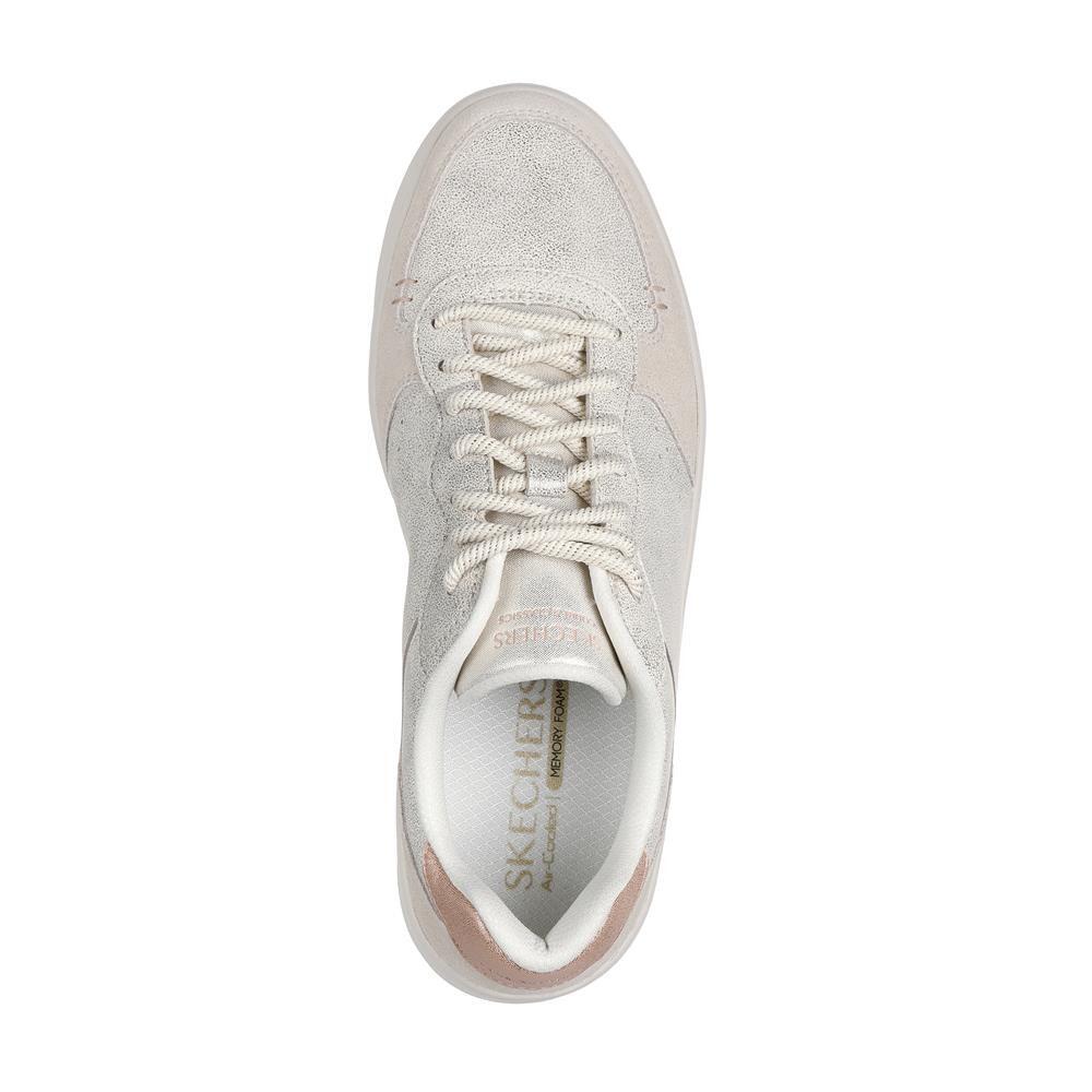 Baskets FEMME Skechers Hiland Shimmering Splendid BEIGE Metal 4/5