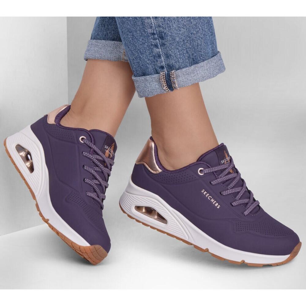 Basket Basse à Lacets Skechers Uno Shimmer Away - Femme 6/7