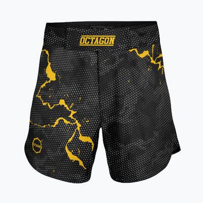 Heren octagon marble camo mma training shorts