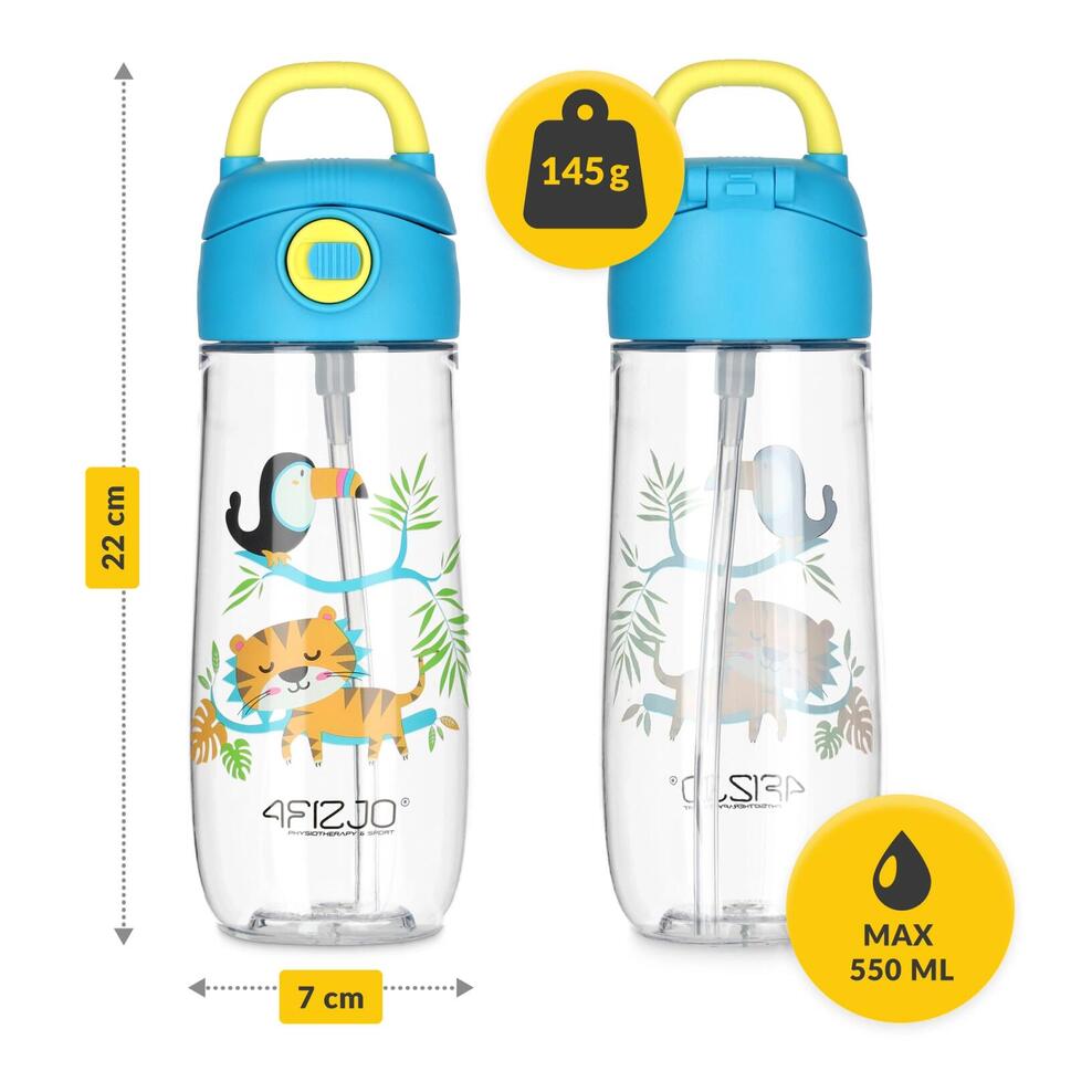 Bidon dla dziecka na wodę 4FIZJO 550 ml