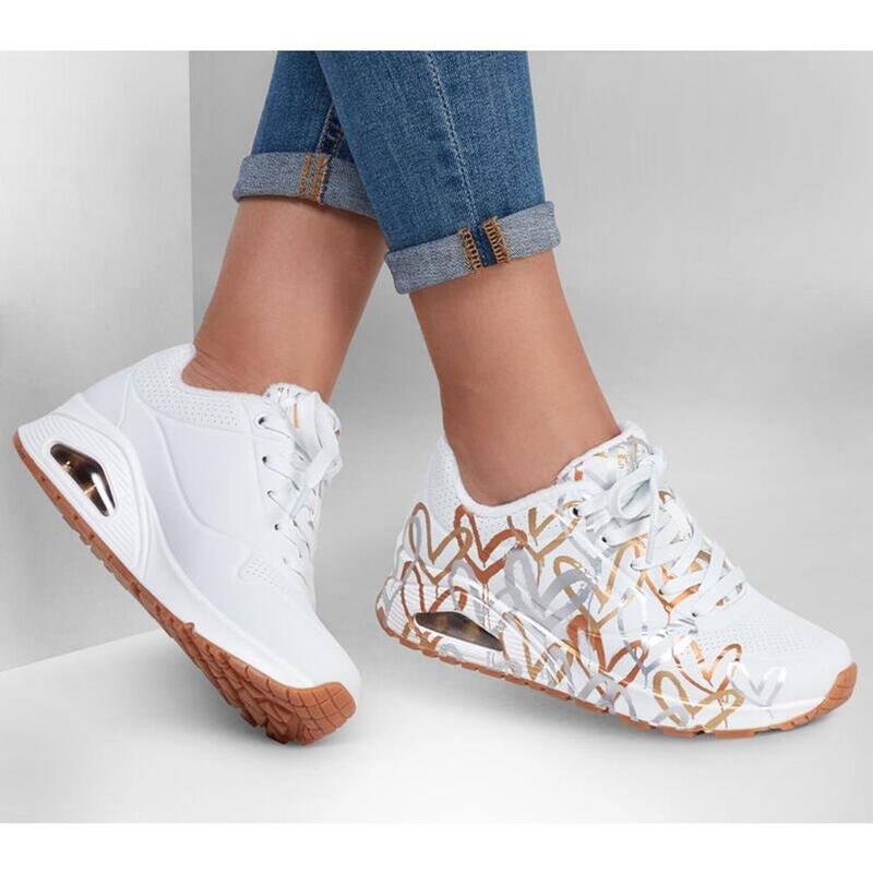 Basket à Lacets Skechers Uno-Metallic Love - Femme