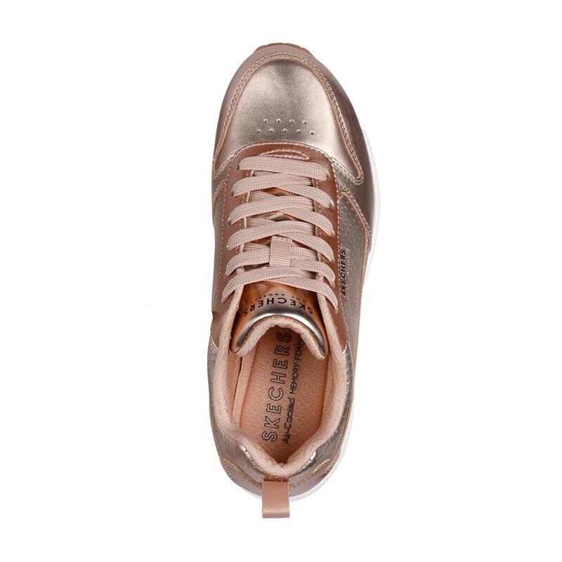 Baskets Camara Aire FEMME Skechers Uno Air Metallixs ROSE