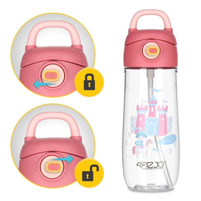 Sticlă de apă pentru copii 4FIZJO 550 ml
