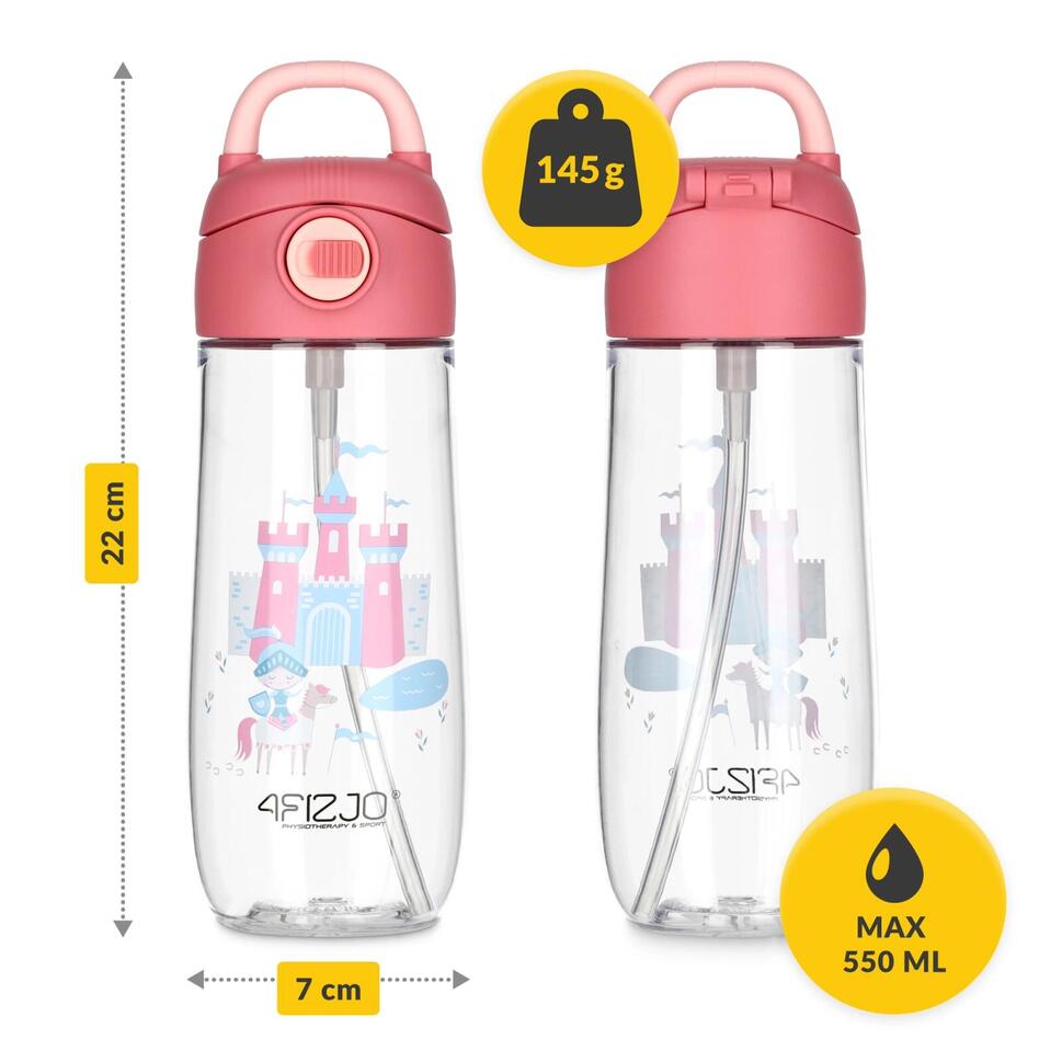 Bidon dla dziecka na wodę 4FIZJO 550 ml
