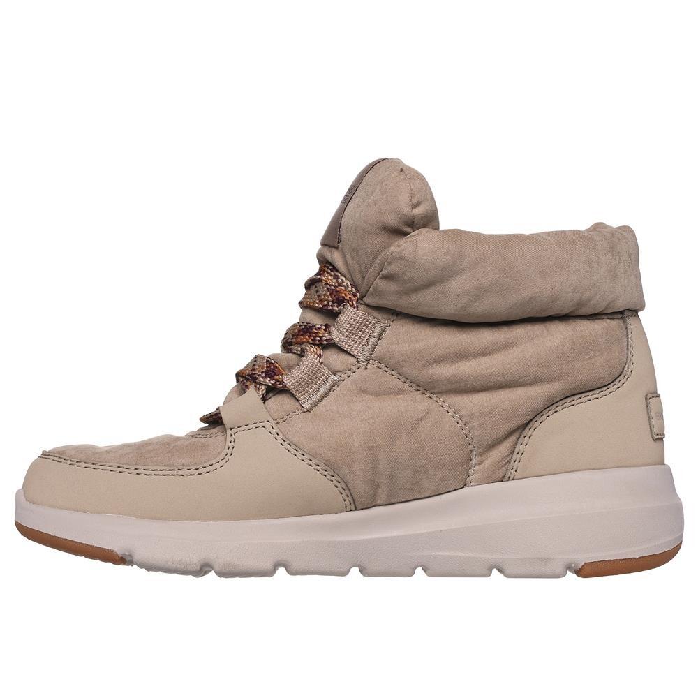 GEMÜTLICH Y Calido SWAG DAMEN Skechers Glacial Ultra-trend Up Gewebe BEIGE 5/5