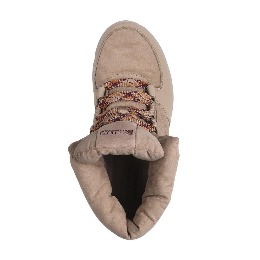 GEMÜTLICH Y Calido SWAG DAMEN Skechers Glacial Ultra-trend Up Gewebe BEIGE 3/5