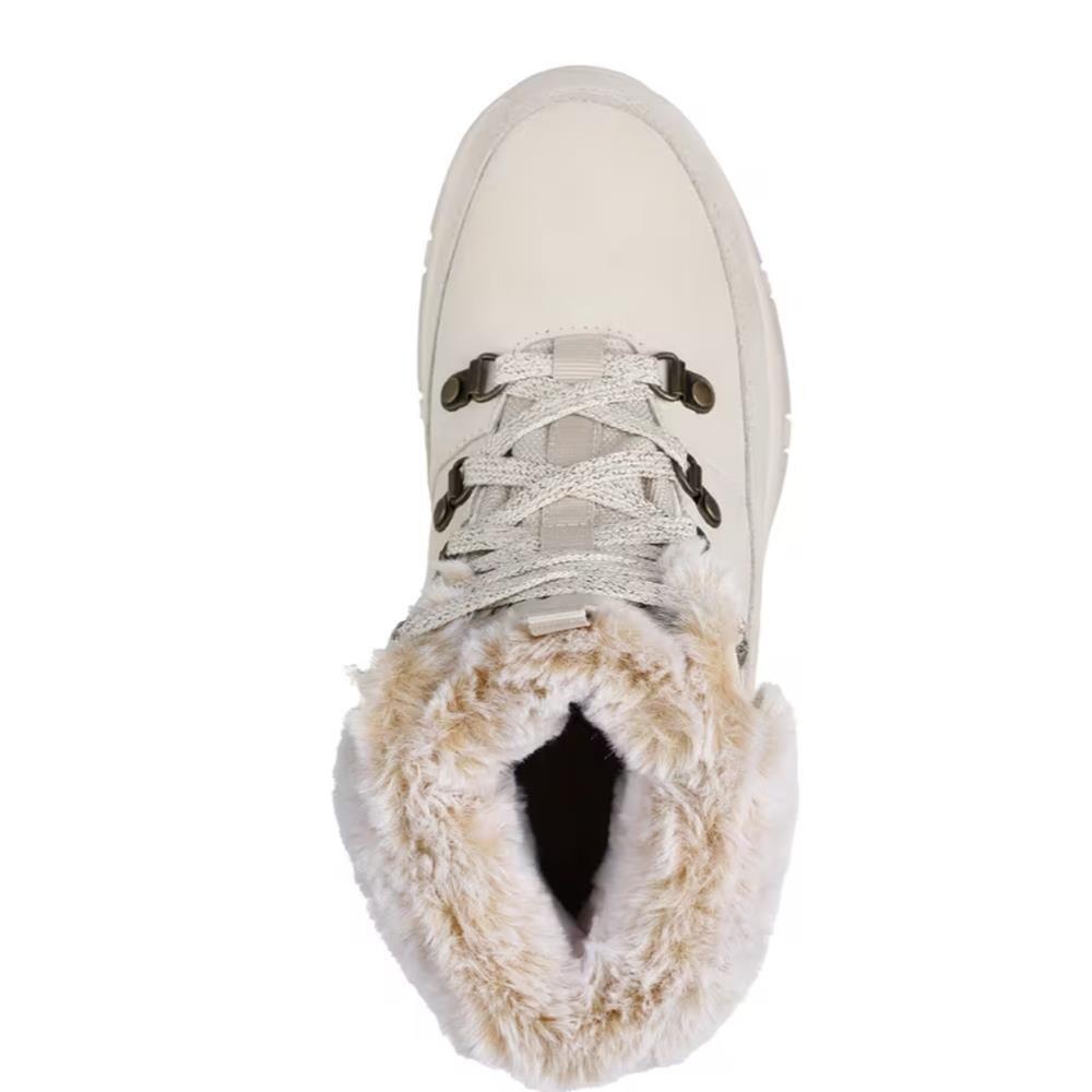 Comodo Botin Mujer Impermeable Skechers Trego Snow Worries Piel Beig 6/7