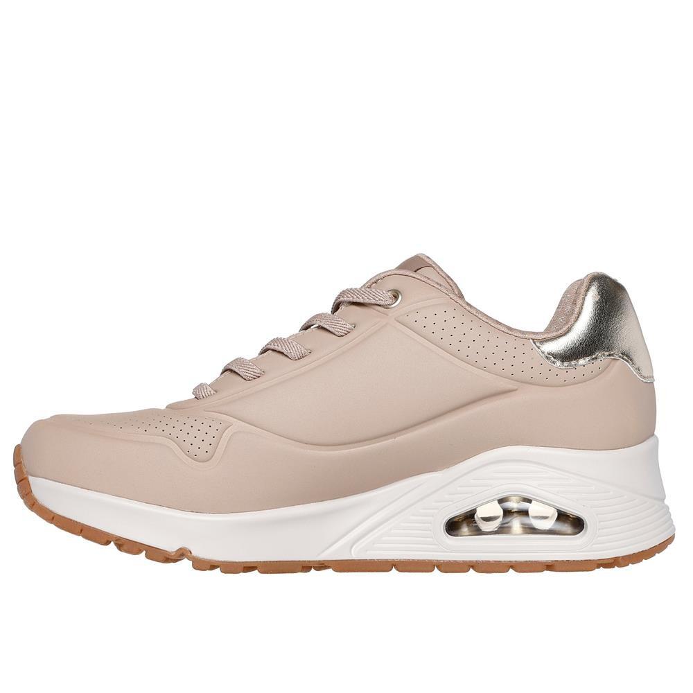 Baskets Camara Aire FEMME Skechers Uno Air Shimmer Away Nude 5/5