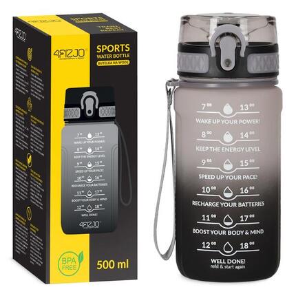 Trinkflasche 500ml Sportflasche BPA-frei Auslauffest Fitness 4FIZJO