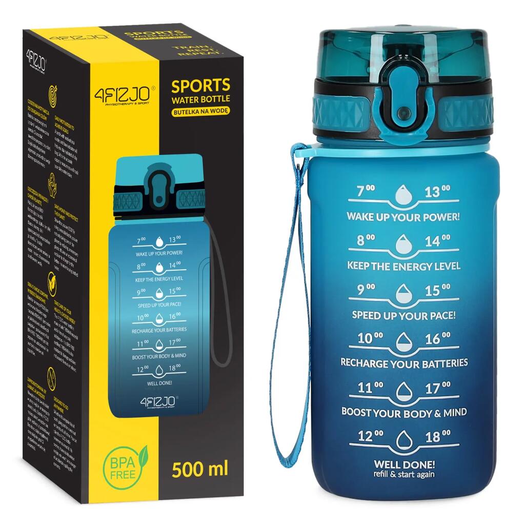 4FIZJO Спортна бутилка за вода тритан 500 мл – BPA FREE