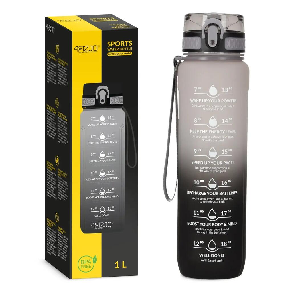 4FIZJO TRITAN Water Bottle 1l Gray