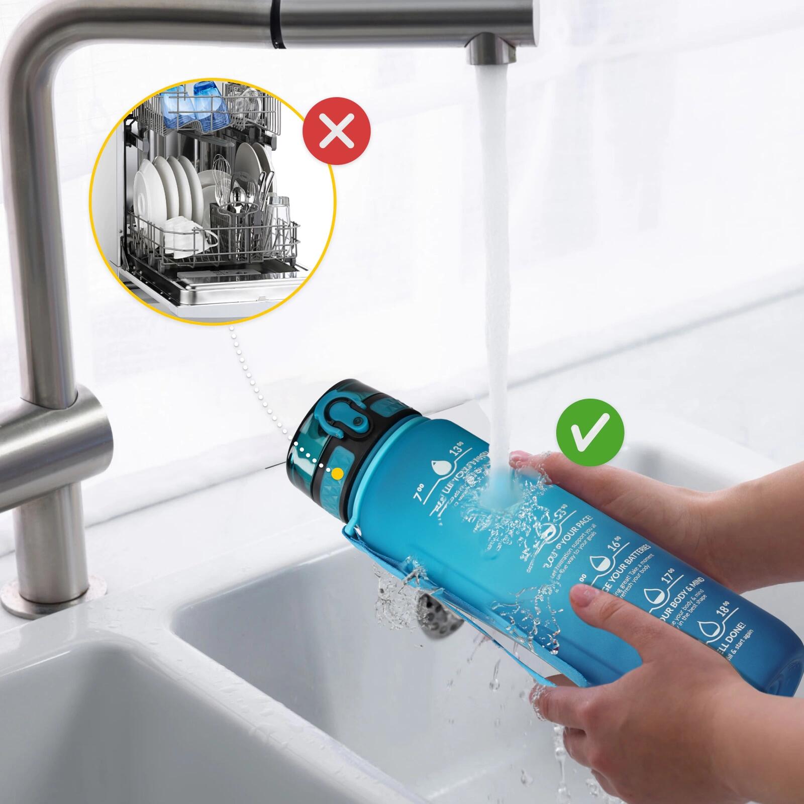 Borraccia Sportiva Tritan BPA Free 1000 ml 4FIZJO per Sport e Outdoor 7/7