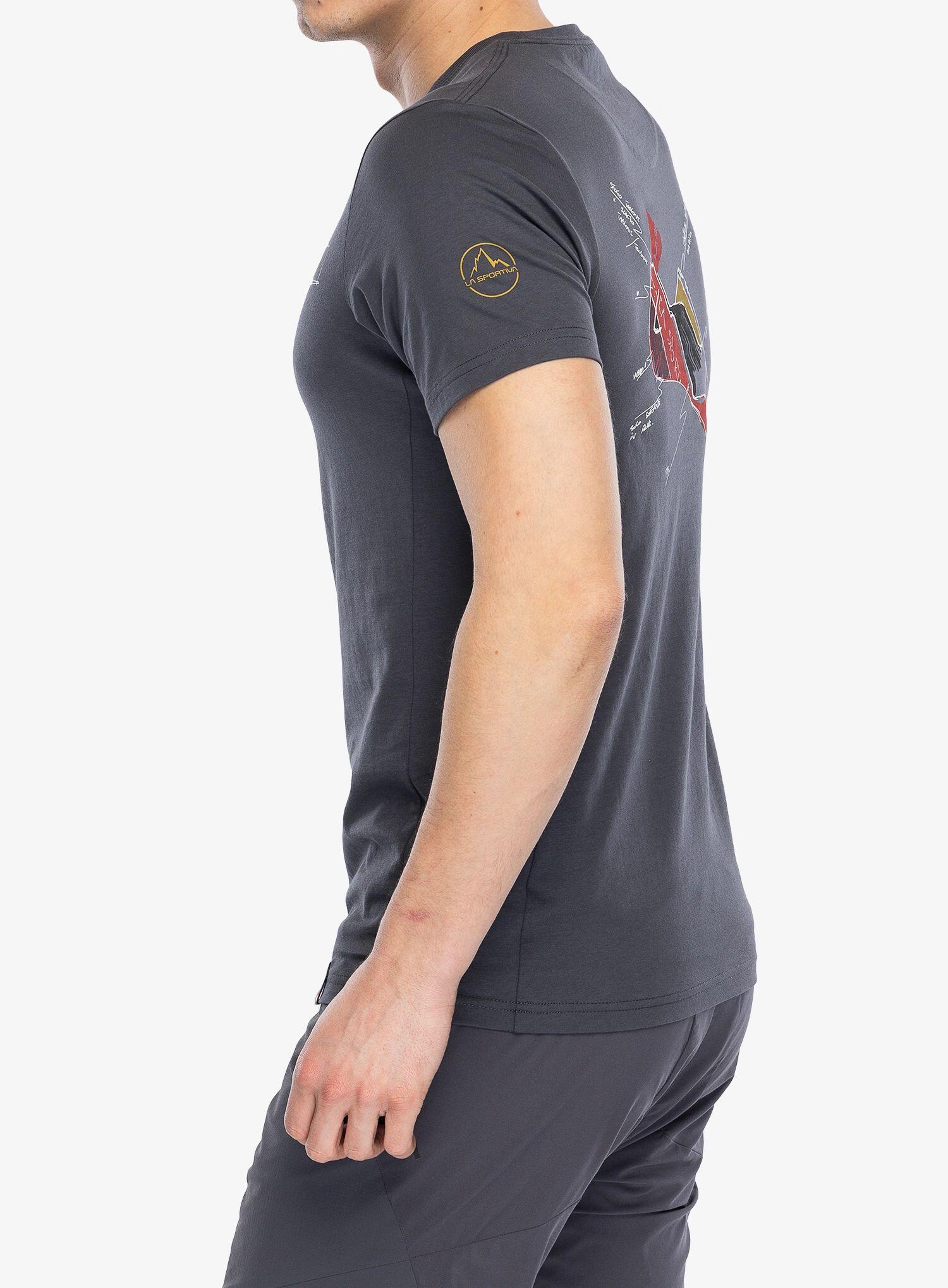 T-shirt homme La Sportiva Mantra coton bio coupe sportive, impression dos 4/7