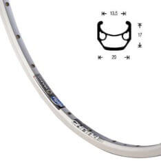 RIGIDA Rigida Ryde Velg 28 Chrina Aluminium 20mm 36 14