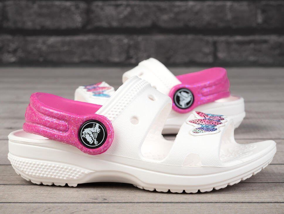Sandały dziewczęce do chodzenia Crocs CLASSIC EMBELLISHED
