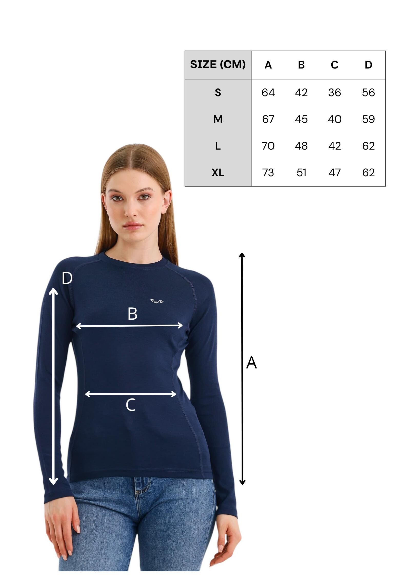 Alize - damska koszulka termoaktywna 100% merino (195 g/m²) L, Granatowy 4/4