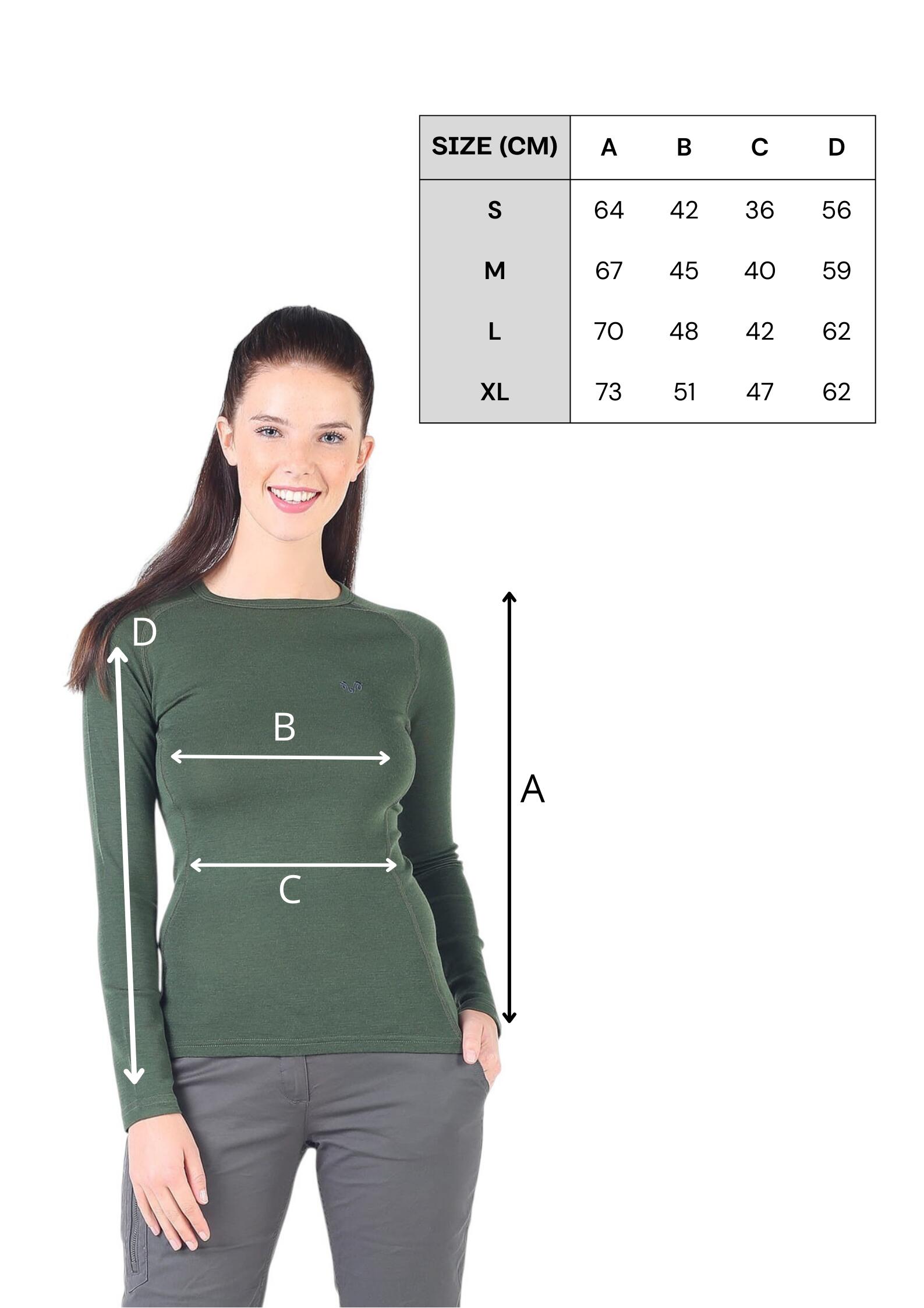 Alize - damska koszulka termoaktywna 100% merino (195 g/m²) XL, Ciemnozielony 4/4