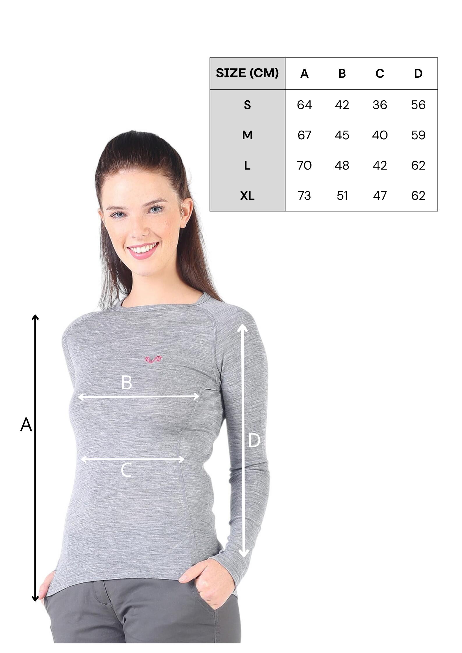 Alize - damska koszulka termoaktywna 100% merino (195 g/m²) S, Szary 2/3