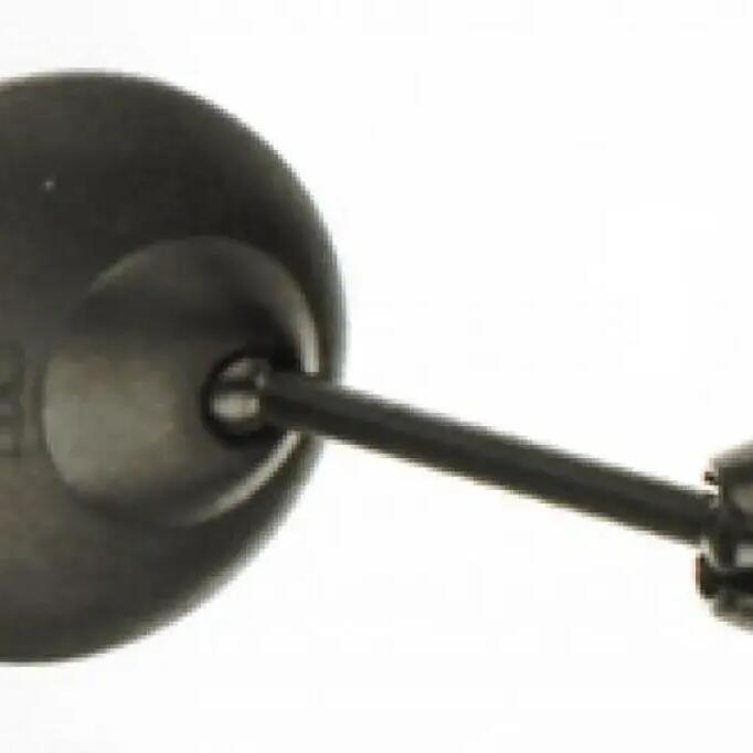 Cycle Star Short Straight Stem Bicycle Mirror 60 mm Diameter Lens