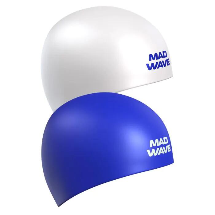 Bonnet de bain Mad Wave Reverse Champion Blanc / Bleu