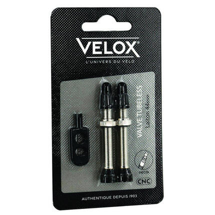 Velox Tubeless Presta Ventil 44 mm Messing (2 Stück)
