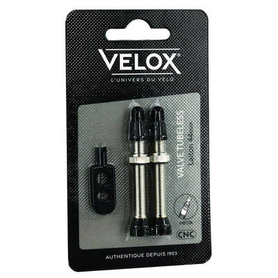 Velox ventielen tubeless presta 44mm messing (2 stuks)