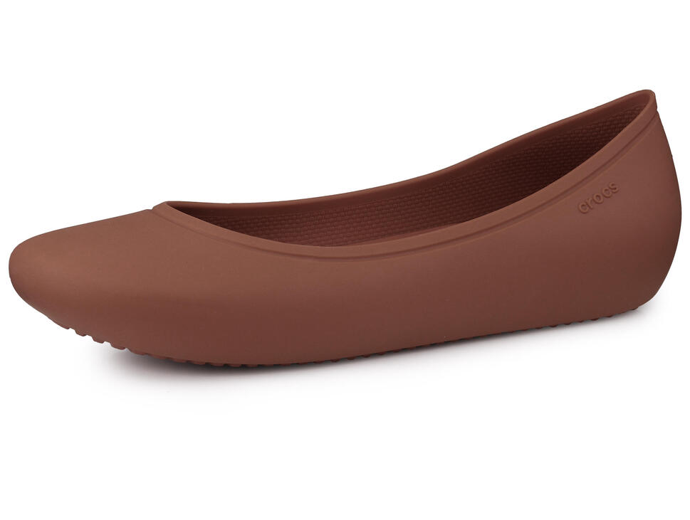 Balerina damskie na basen Crocs BROOKLYN FLAT SPICE