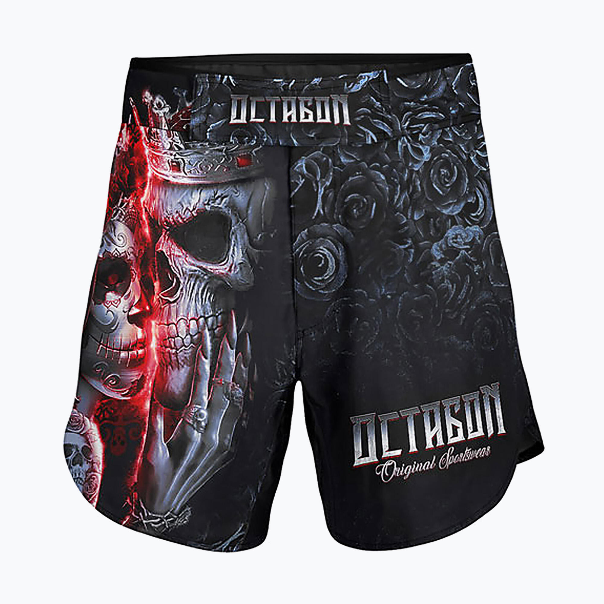 Spodenki treningowe męskie Octagon Santa Muerte MMA 1/4