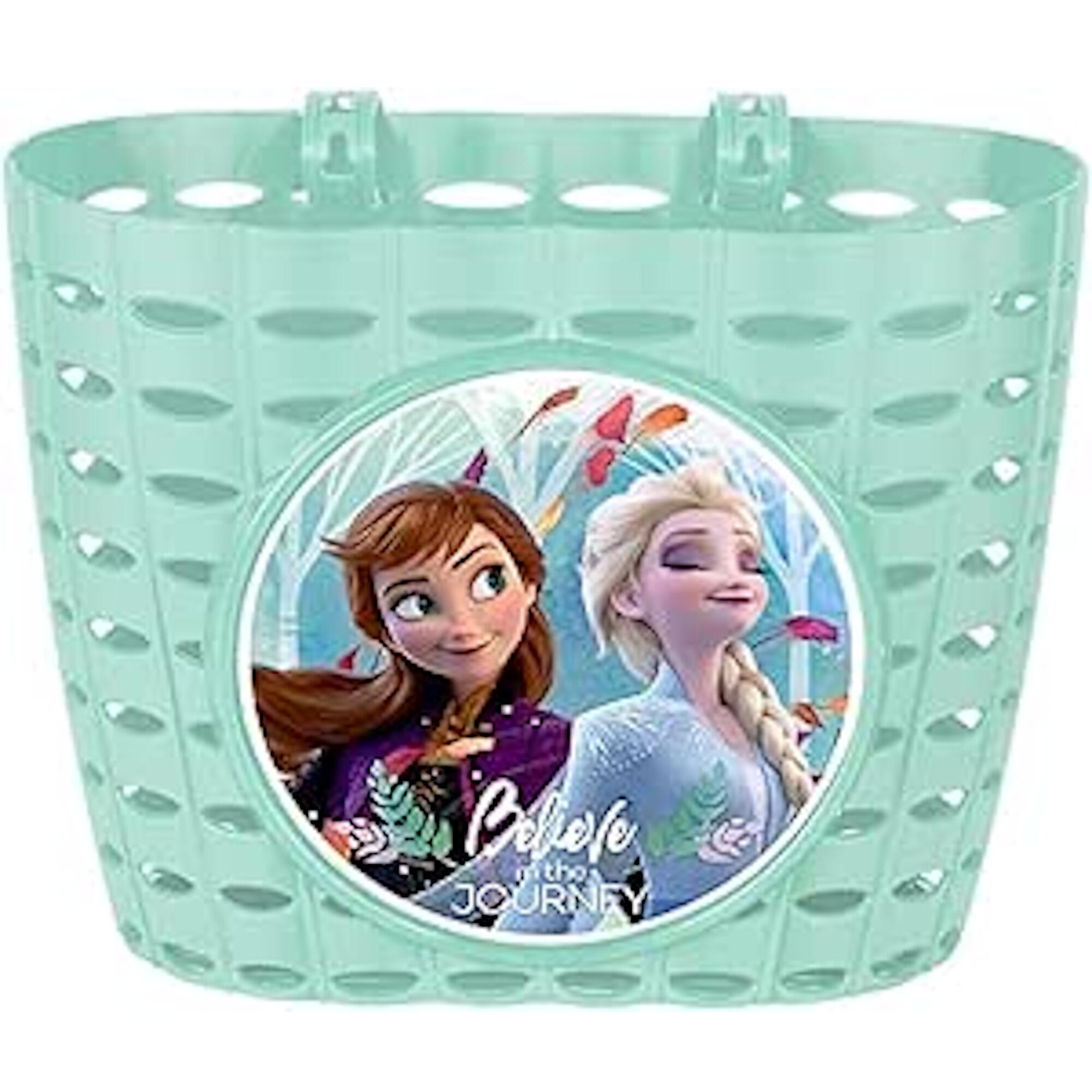 Cesto de bicicleta infantil frozen ii verde