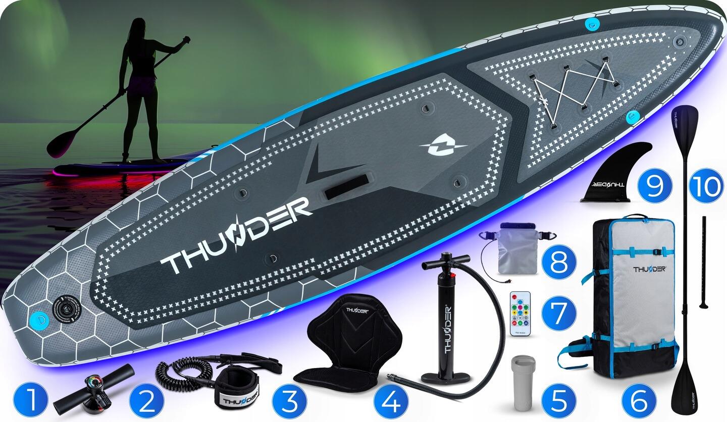 Aufblasbares SUP-Board mit Zubehör THUNDER LUMOS 320cm 2/8