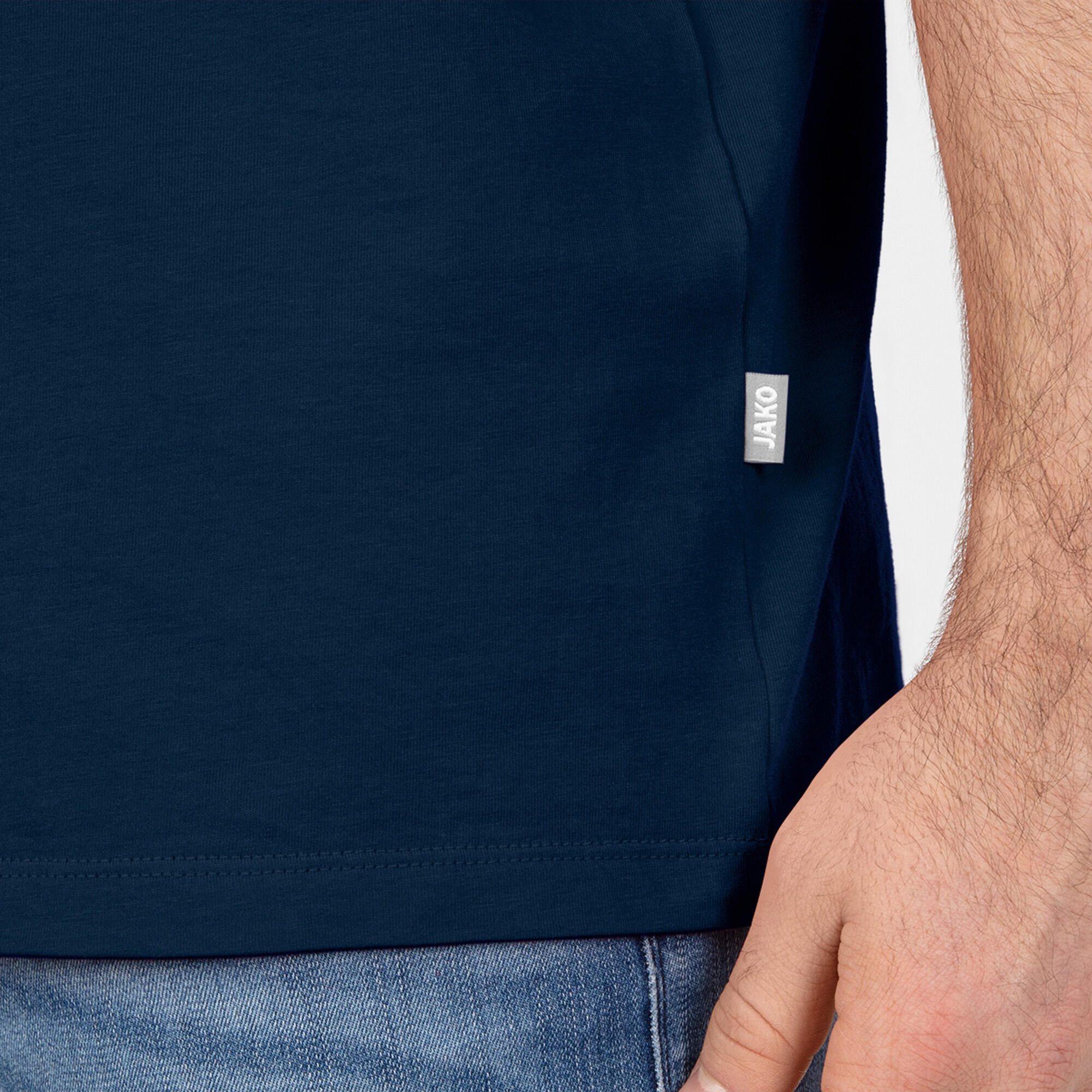 T-shirt JAKO bio coton bleu manches courtes 6/6