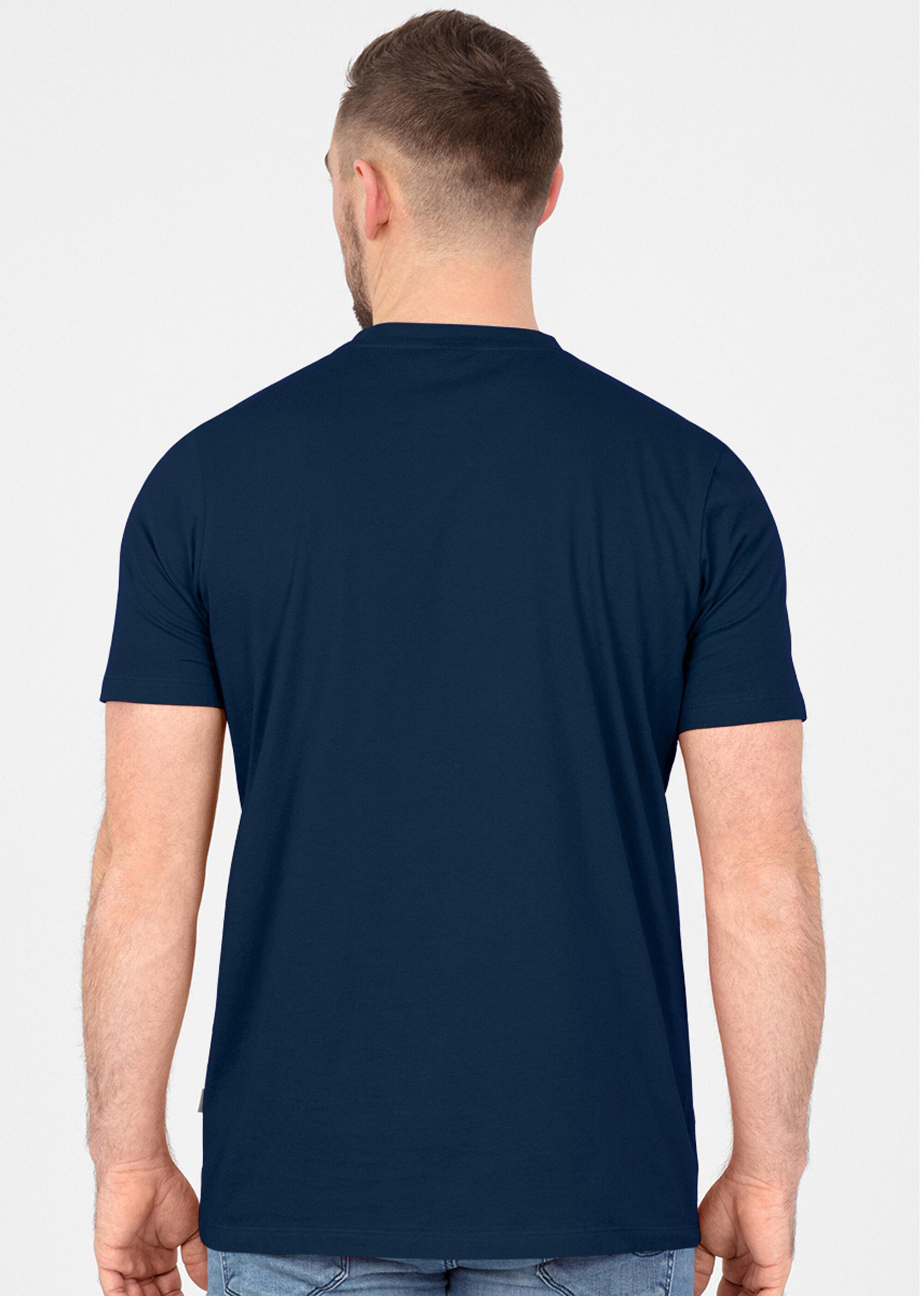T-shirt JAKO bio coton bleu manches courtes 4/6